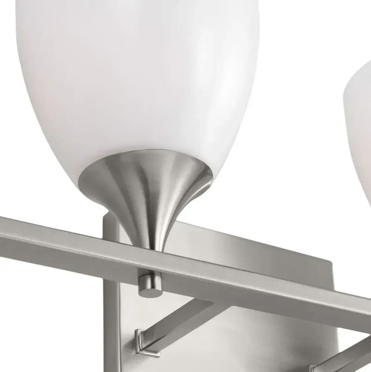 Toffino 4-Light Vanity, White Glass