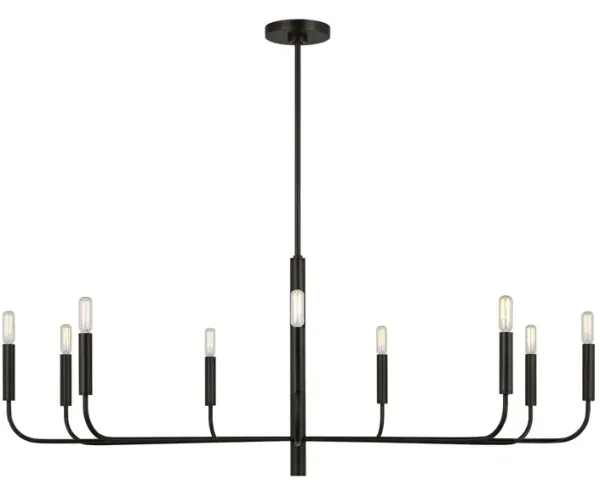 Visual Comfort - Brianna Wide Chandelier - Black