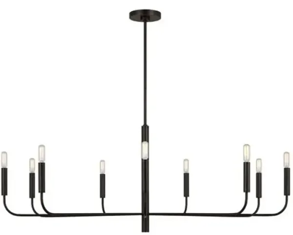 Visual Comfort - Brianna Wide Chandelier - Black