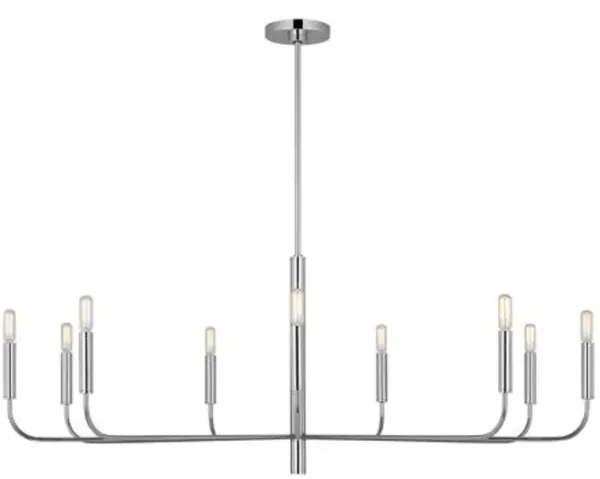 Visual Comfort - Brianna Wide Chandelier - Silver
