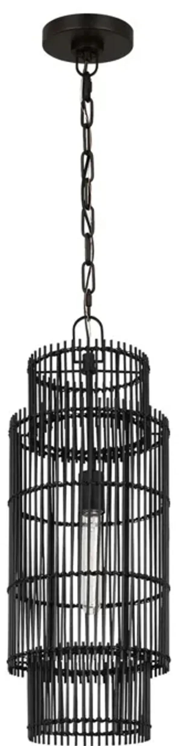 Visual Comfort - Elio Bamboo Hanging Shade - Black