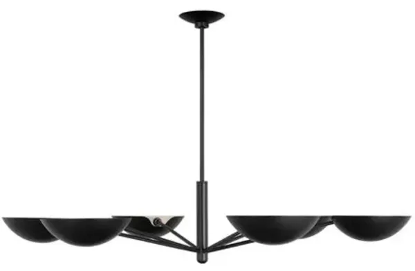 Visual Comfort - Nevel Extra Large Chandelier - Aged Iron - Black