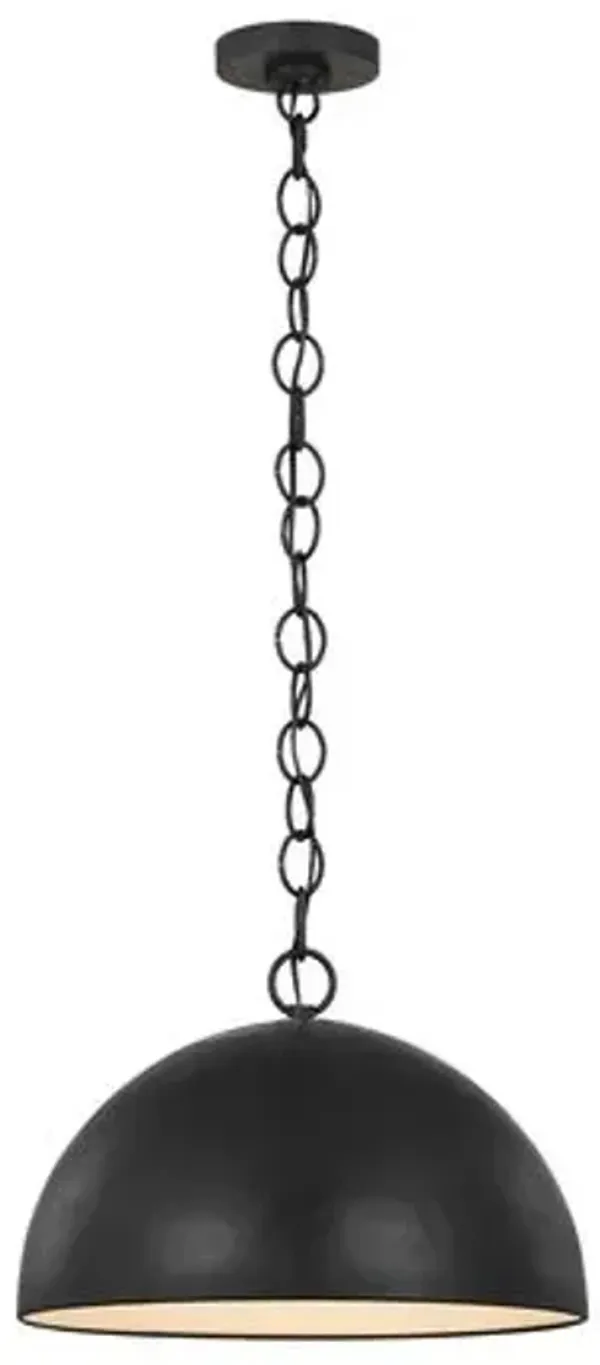 Visual Comfort - Whare Pendant - Handcrafted - Black