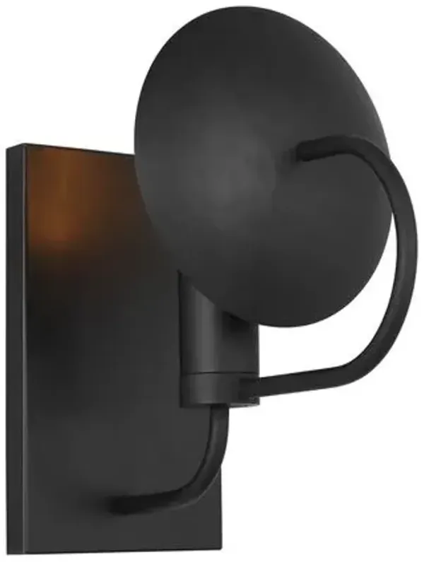 Visual Comfort - Whare Sconce - Handcrafted - Black