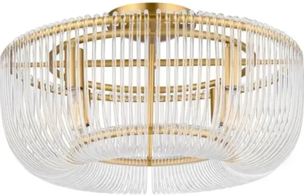 Visual Comfort - Pierce Medium Flush Mount - Clear
