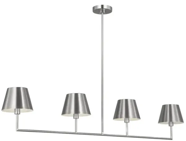 Visual Comfort - Ender Large Linear Chandelier - Silver