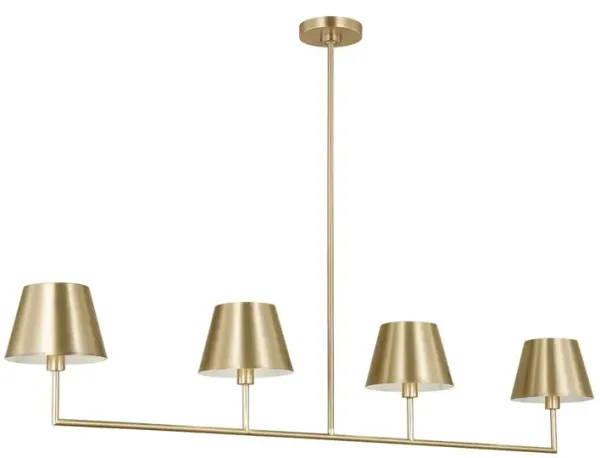 Visual Comfort - Ender Large Linear Chandelier - Gold