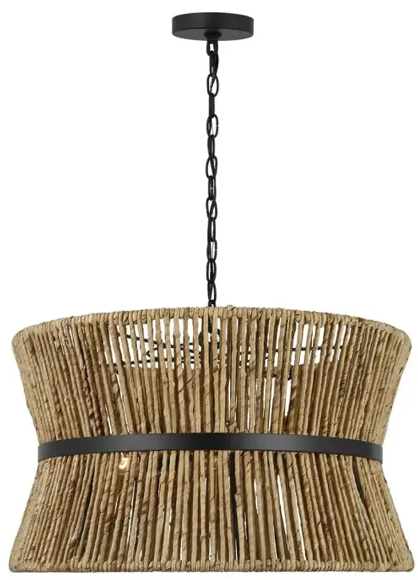 Visual Comfort - Thurlo Natural Abaca Hanging Shade - Black