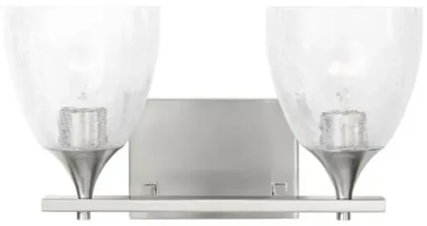 Visual Comfort - Toffino 2-Light Vanity - Clear Crackle Glass