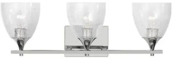 Visual Comfort - Toffino 3-Light Vanity - Clear Crackle Glass