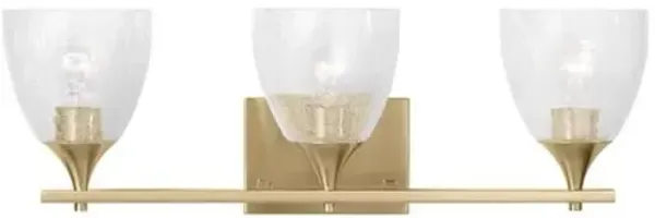 Visual Comfort - Toffino 3-Light Vanity - Clear Crackle Glass