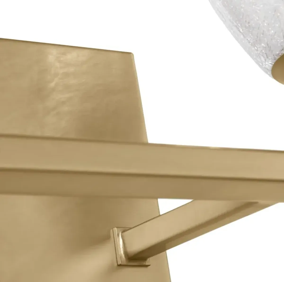 Toffino 4-Light Vanity, Clear Crackle Glass