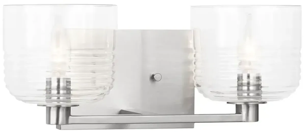 Visual Comfort - Lochdale Medium 2-Light Vanity - Clear