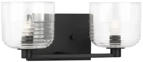 Visual Comfort - Lochdale Medium 2-Light Vanity - Black