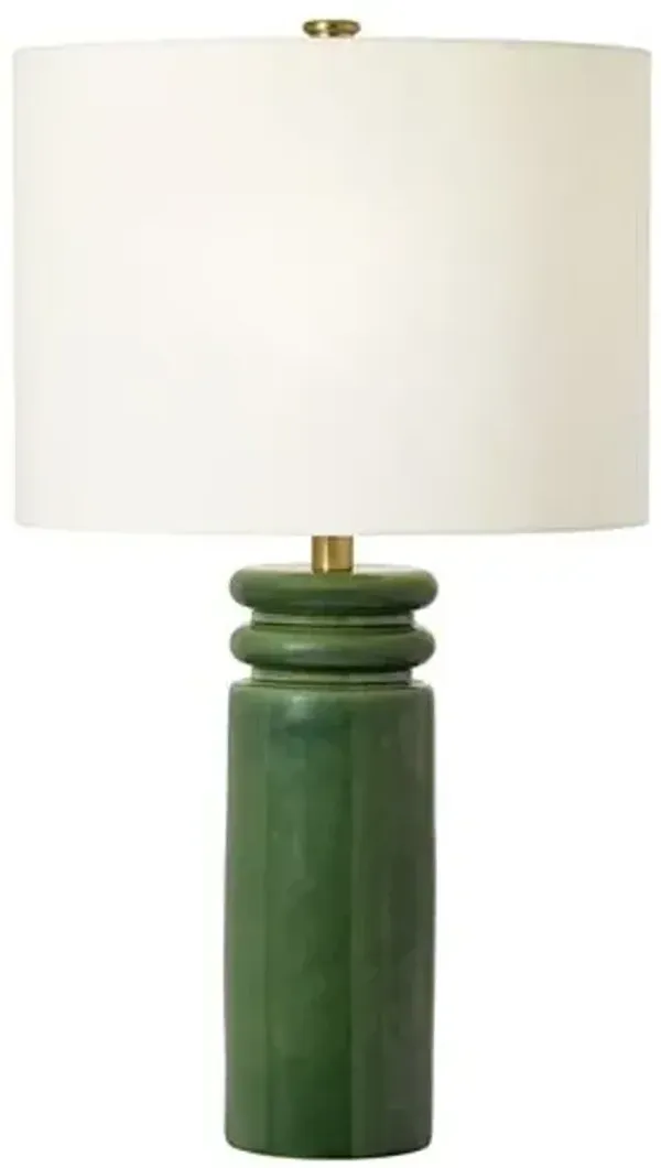 Visual Comfort - Feikudo Medium Table Lamp - Handcrafted - Green