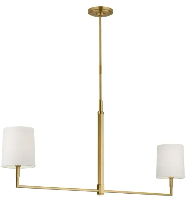 Visual Comfort - Danica Large Linear Chandelier - White