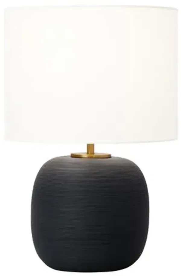 Visual Comfort - Fanny Wide Table Lamp - Black