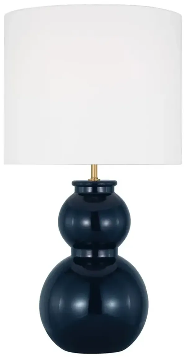 Visual Comfort - Buckley Medium Table Lamp - Gloss Navy - Blue