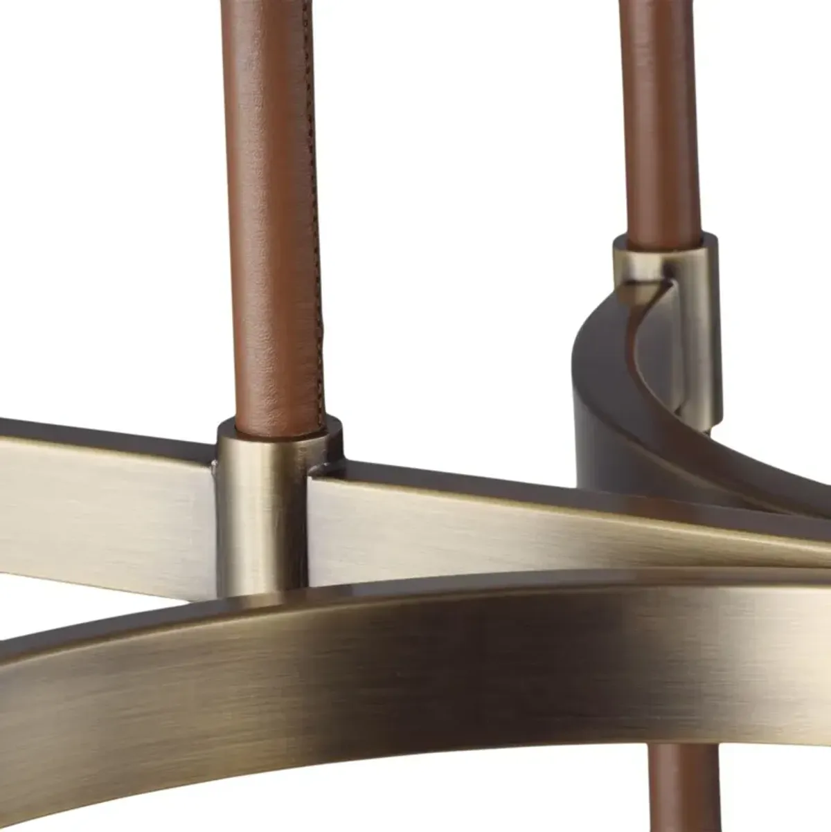 Visual Comfort - Katie Linear Chandelier - Time Worn Brass - Gold