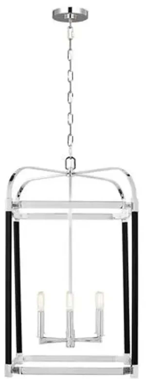 Visual Comfort - Hadley Large Lantern - Silver