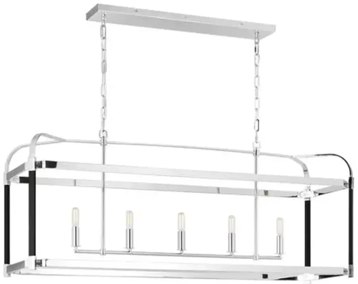 Visual Comfort - Hadley Linear Chandelier - Silver