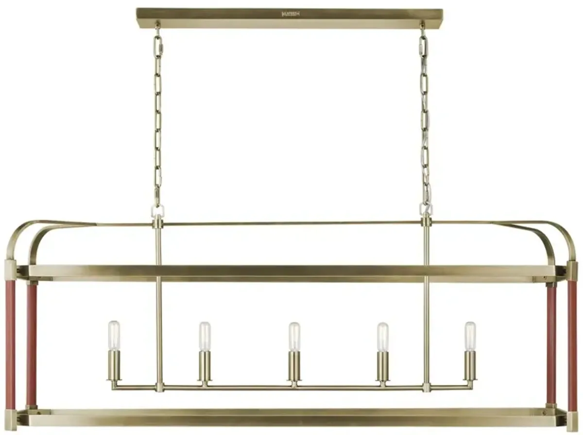 Visual Comfort - Hadley Linear Chandelier - Gold