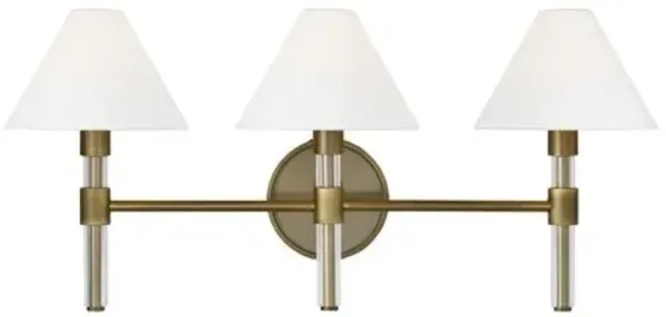 Visual Comfort - Robert 3-Light Vanity - Gold