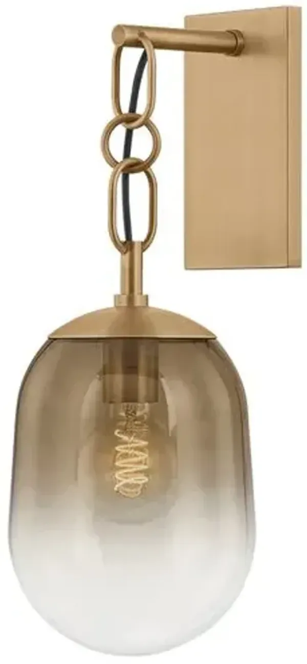 Harvey Steel Wall Sconce - Patina Brass - Troy Lighting - Gold