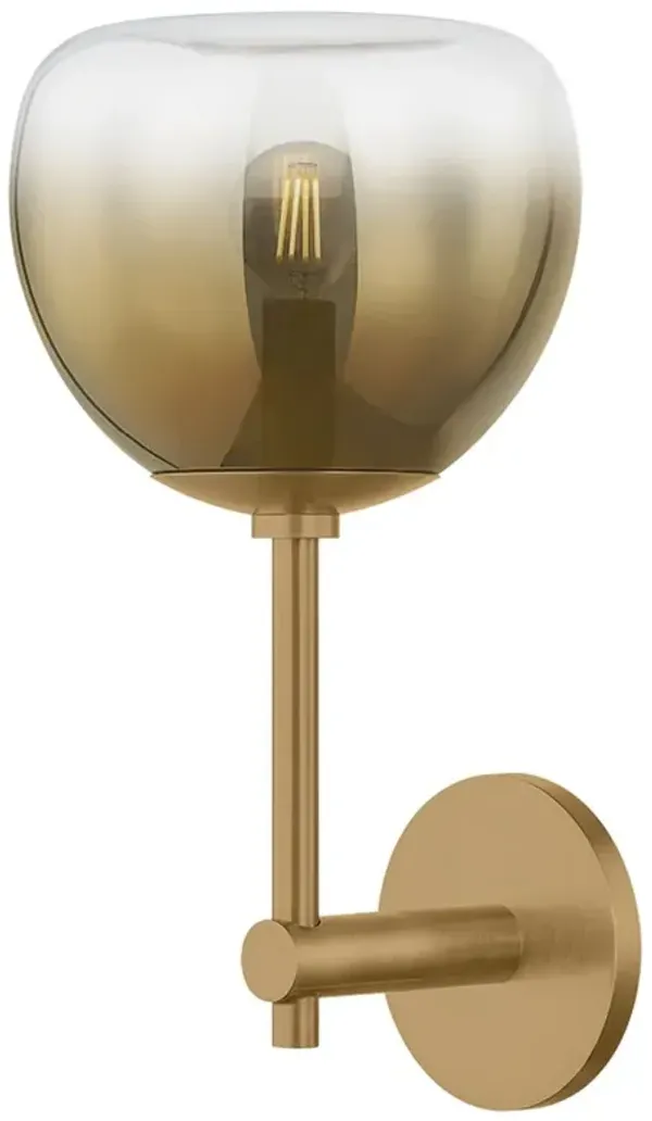 August Steel Wall Sconce - Patina Brass - Troy Lighting - Gold