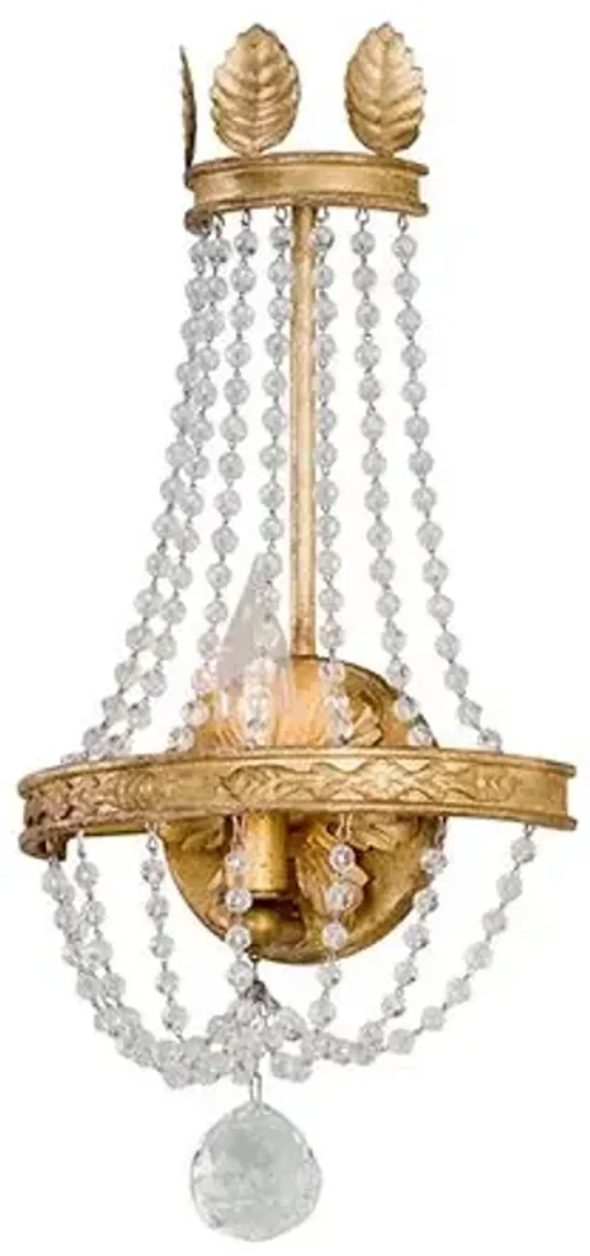 Viola Iron Wall Sconce - Vintage Gold Leaf - Troy Lighting