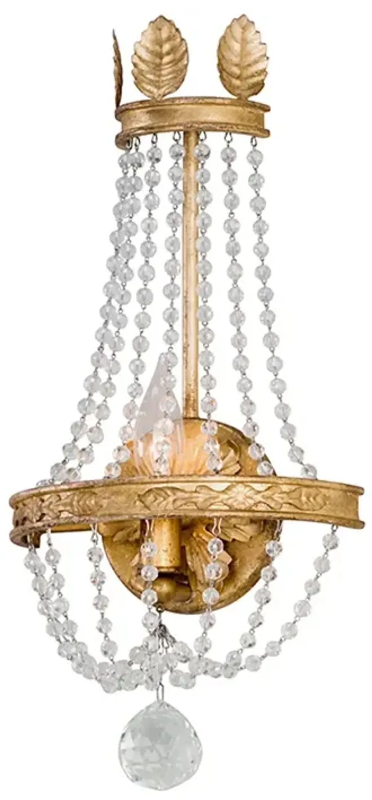 Viola Iron Wall Sconce - Vintage Gold Leaf - Troy Lighting