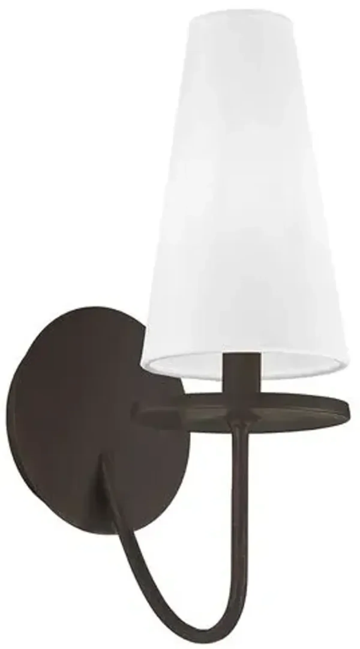 Marcel Iron Single Light Wall Sconce - Textured Bronze - Troy Lighting - Brown