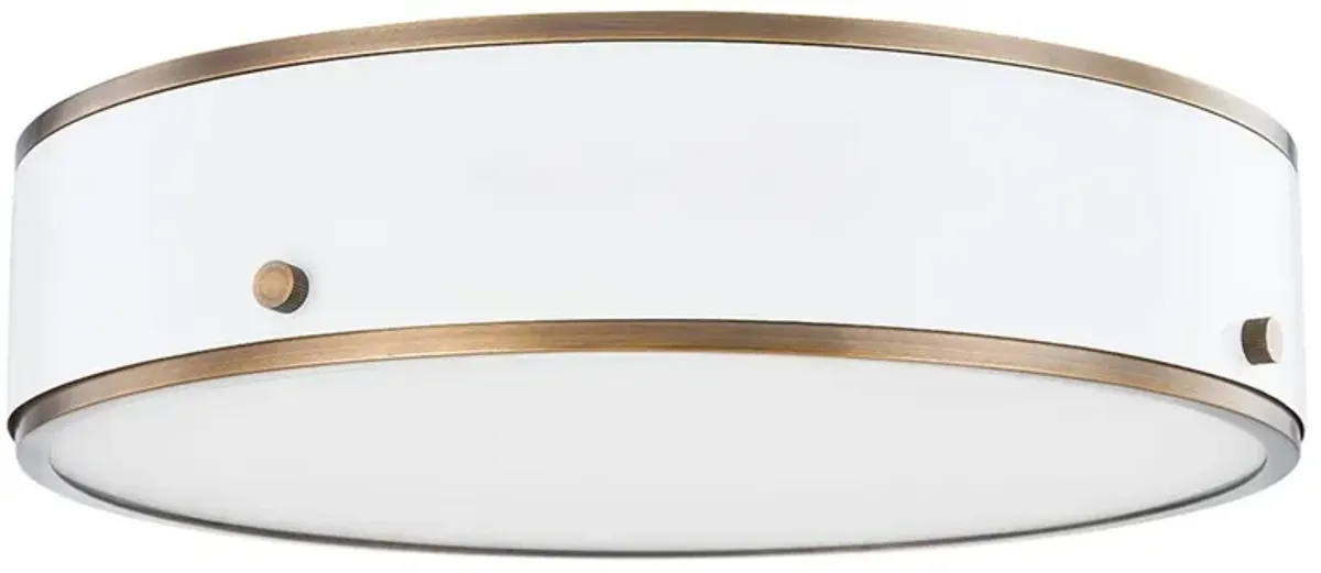 Eli LED Steel Flush Mount - Troy Lighting - White