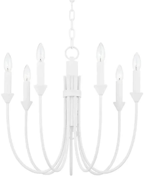 Cate Chandelier - Troy Lighting - White