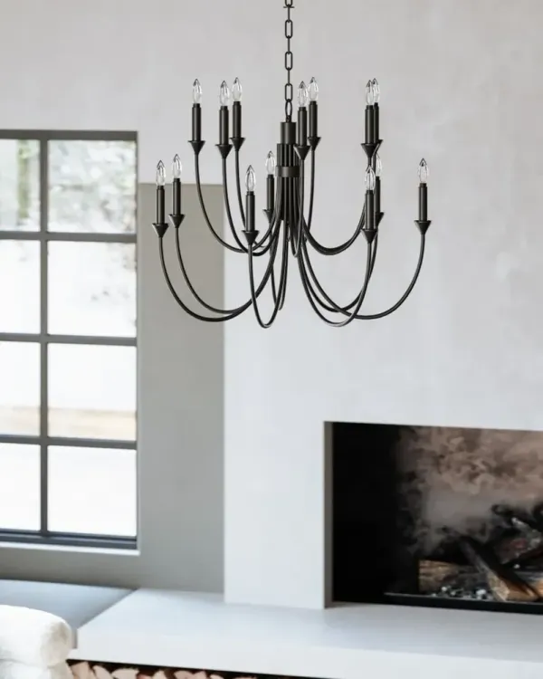 Cate Chandelier - Troy Lighting - Black