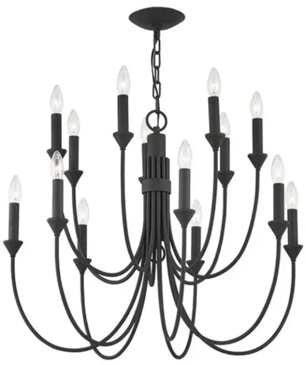 Cate Chandelier - Troy Lighting - Black