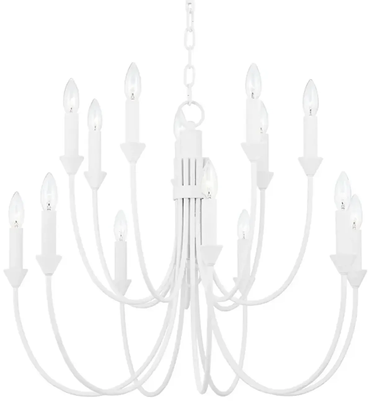 Cate Chandelier - Troy Lighting - White