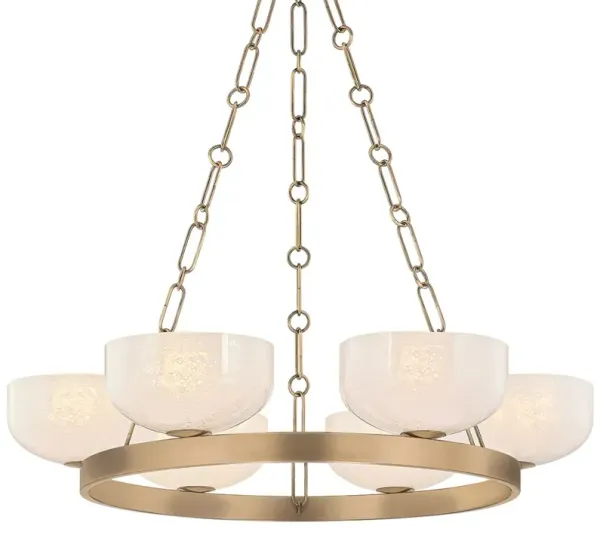Caelum Steel Chandelier - Patina Brass - Troy Lighting - Gold