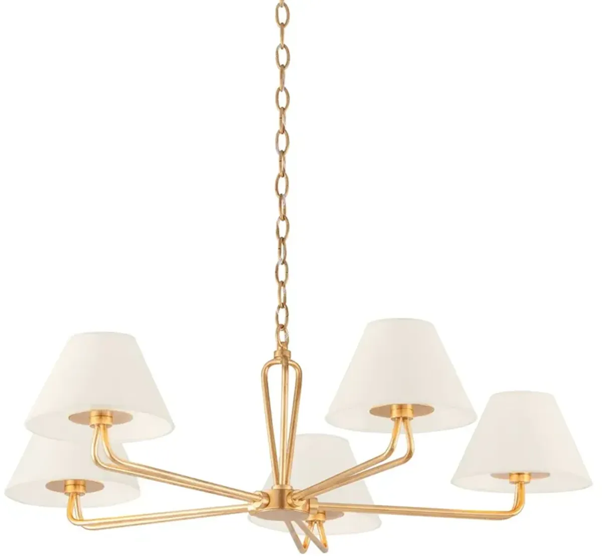 Ozias Chandelier - Vintage Gold Leaf - Troy Lighting