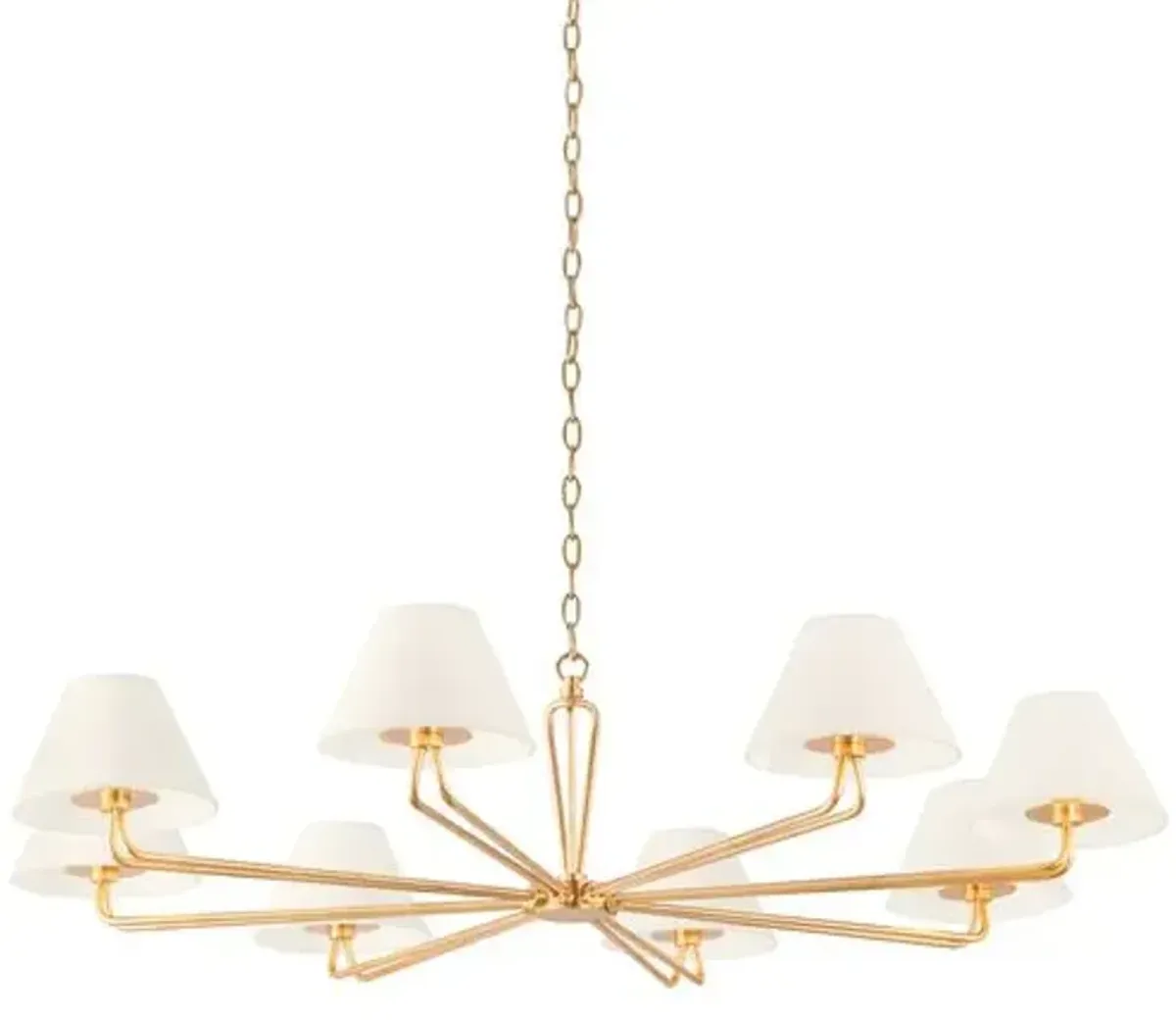 Ozias Chandelier - Vintage Gold Leaf - Troy Lighting