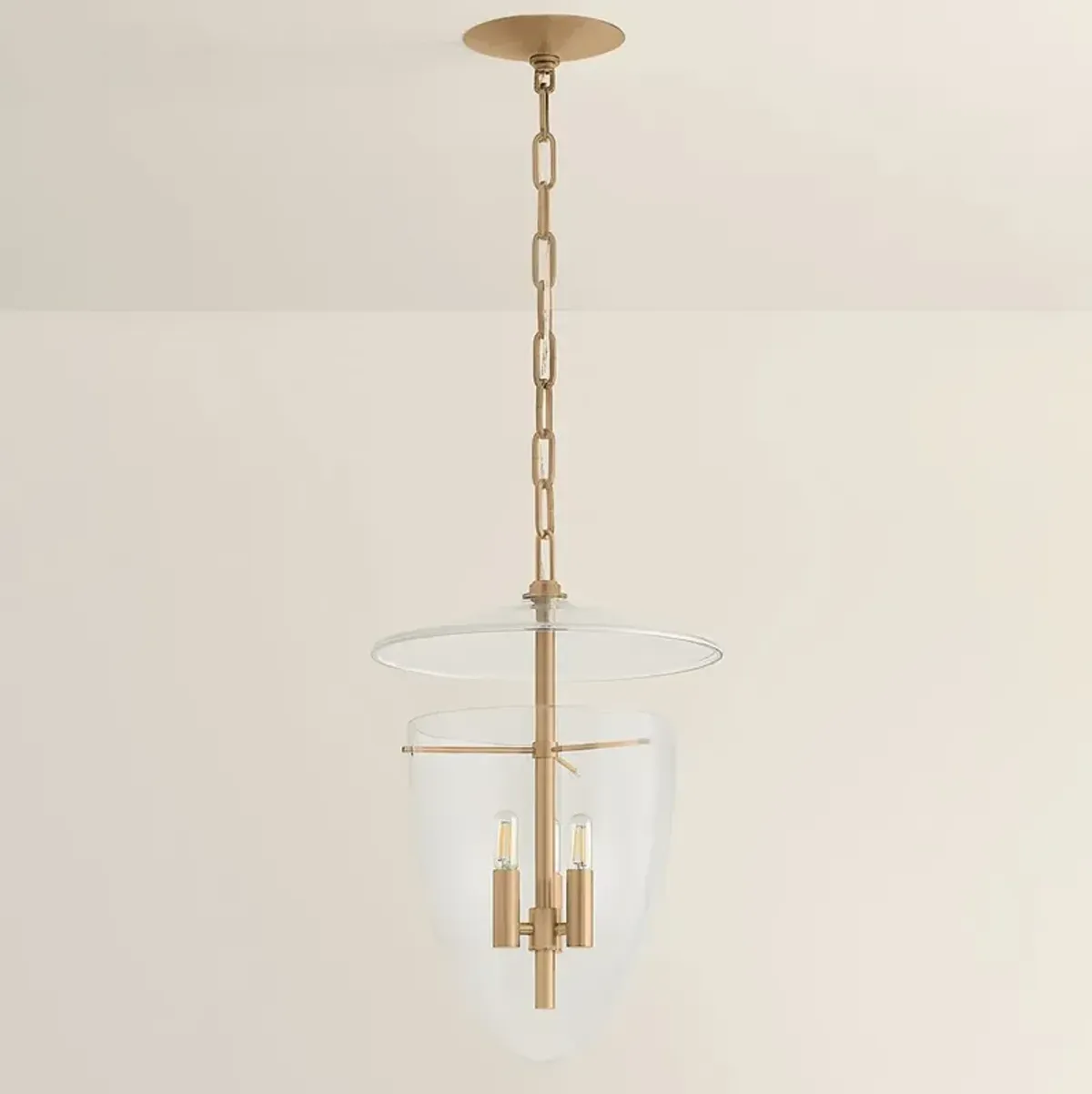 Tully Lantern Pendant - Patina Brass - Troy Lighting - Gold