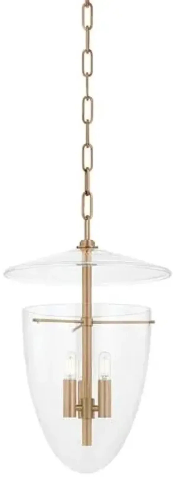 Tully Lantern Pendant - Patina Brass - Troy Lighting - Gold