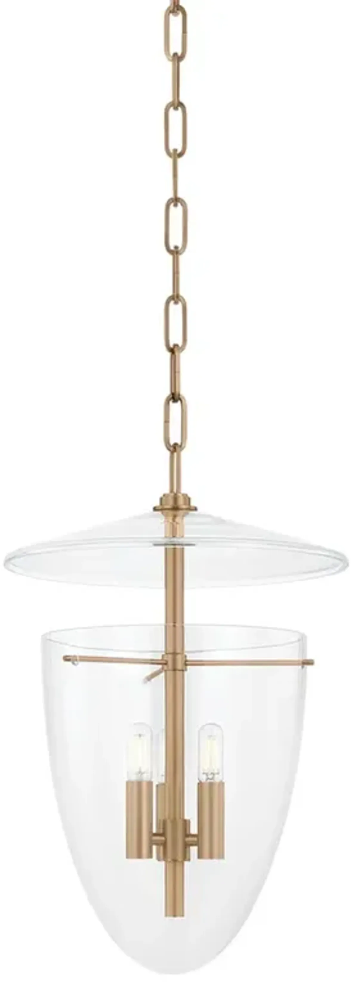 Tully Lantern Pendant - Patina Brass - Troy Lighting - Gold