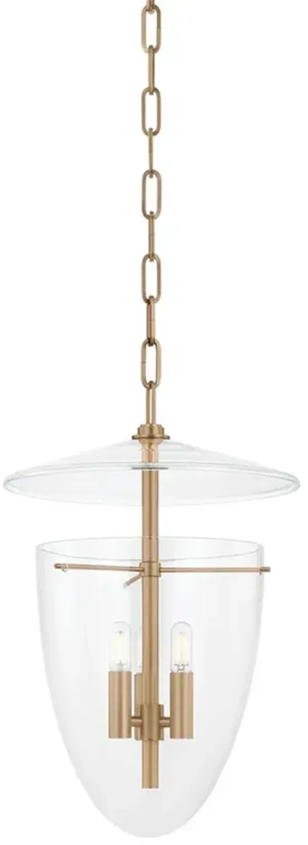 Tully Lantern Pendant - Patina Brass - Troy Lighting - Gold