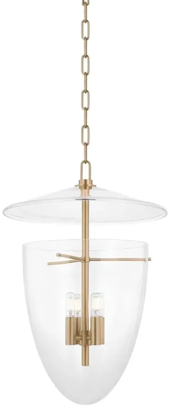 Tully Lantern Pendant - Patina Brass - Troy Lighting - Gold
