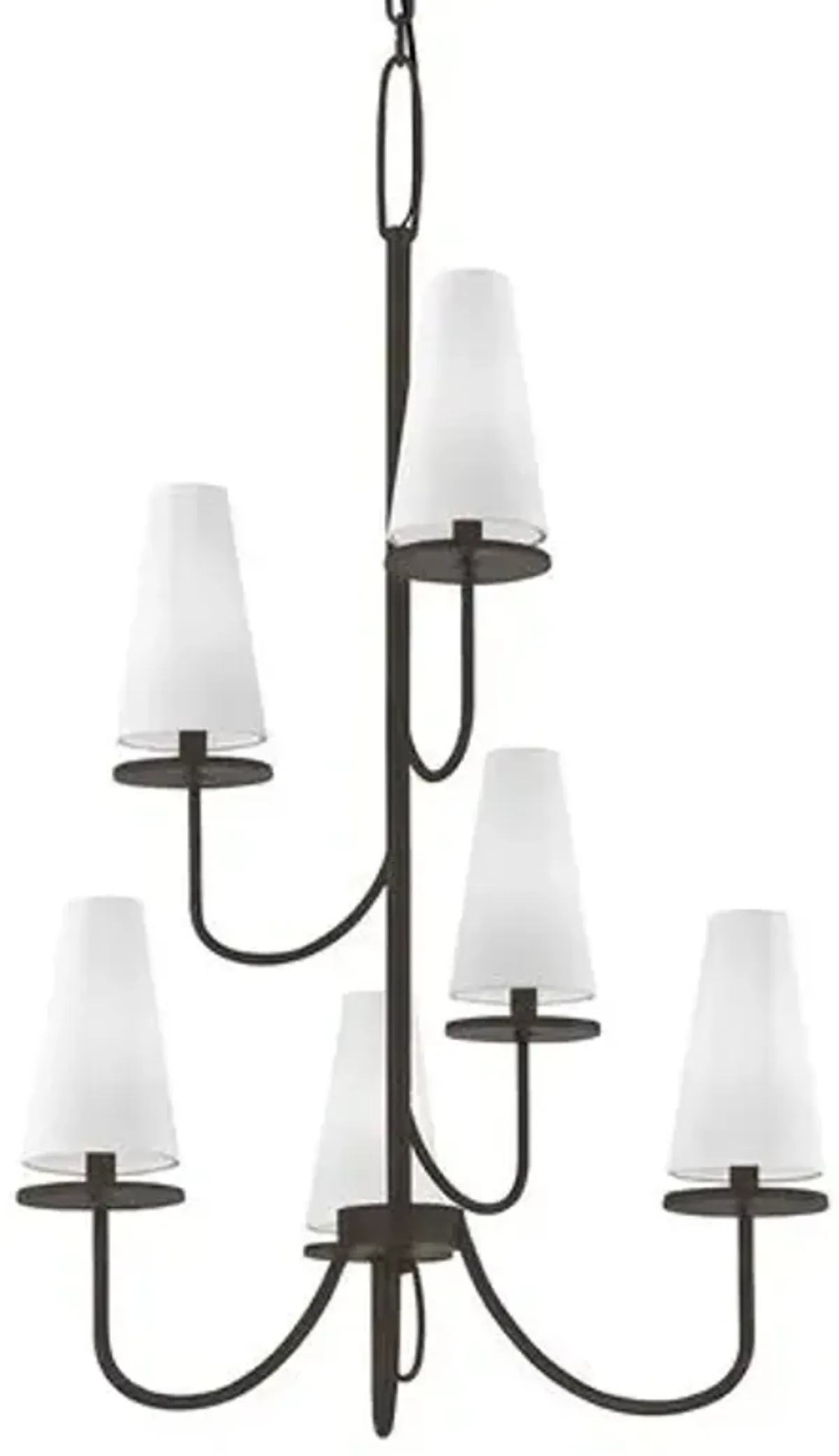 Marcel Iron Chandelier - Textured Bronze - Troy Lighting - Brown