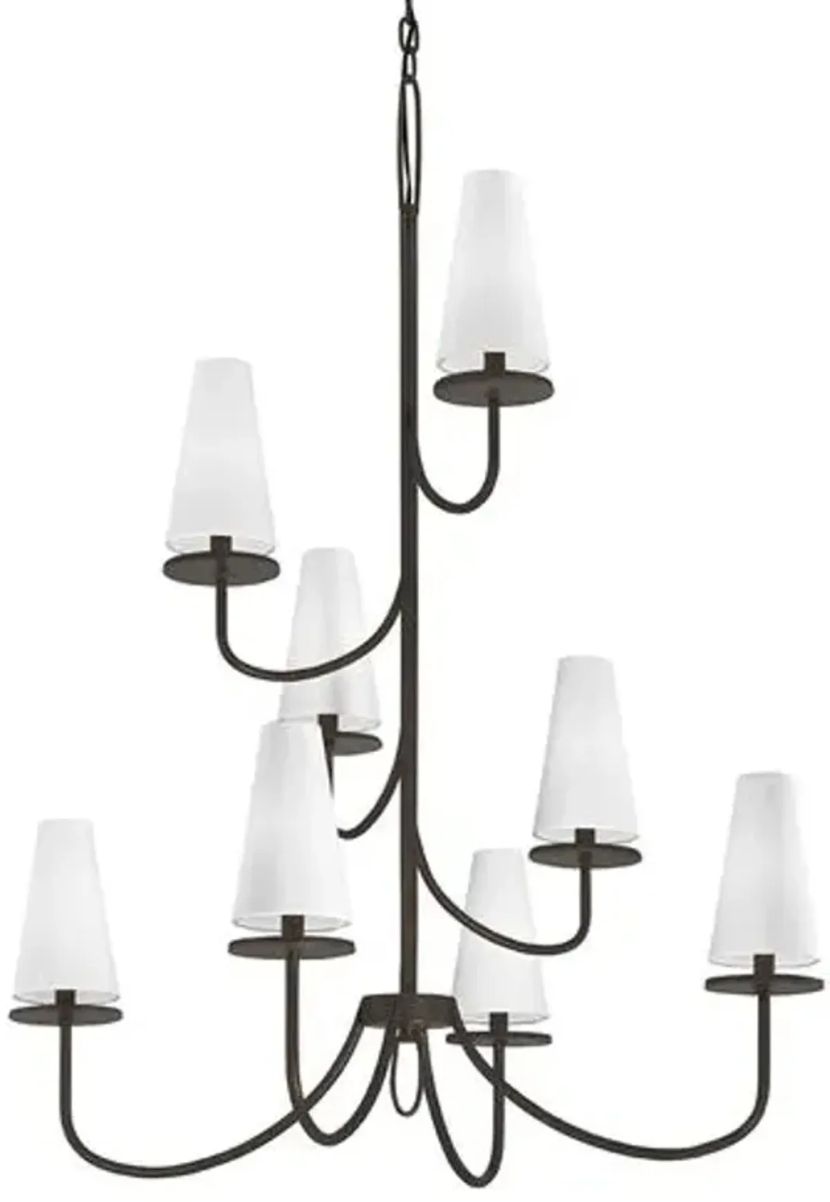Marcel Iron Chandelier - Textured Bronze - Troy Lighting - Brown