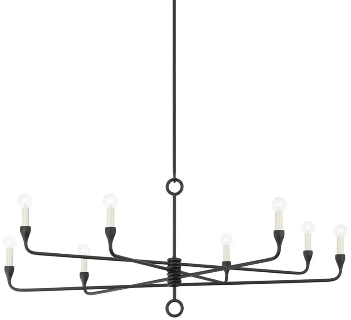 Orson Steel Chandelier - Troy Lighting - Black