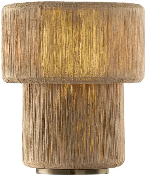 Kenai Abaca Table Lamp - Patina Brass - Troy Lighting - Brown