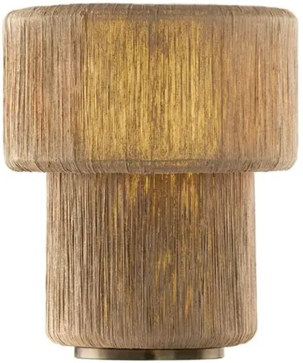 Kenai Abaca Table Lamp - Patina Brass - Troy Lighting - Brown